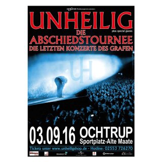 Unheilig - Poster - Konzert am 03.09.2016 in Ochtrup