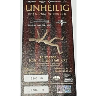Unheilig & Friends - Eintrittskarte Tickets (Köln 20.12.2008)